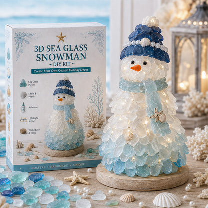 🌊🌊✨ DIY 3D Sea Glass Art Kit – Coastal & Christmas Collection