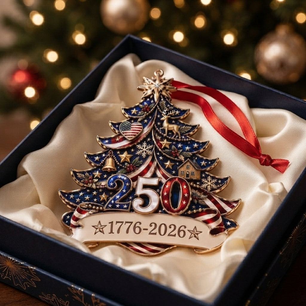 🏆 LIMITED TIME — 60% OFF FLASH SALE - America 250th Anniversary Christmas Ornament