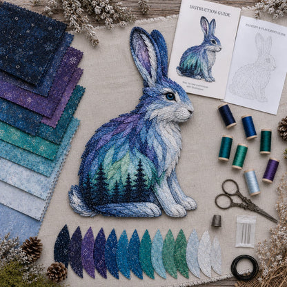⏳🌌🌌Last Day 50% OFF - 🐺Northern Lights Wildlife DIY Patchwork Kit