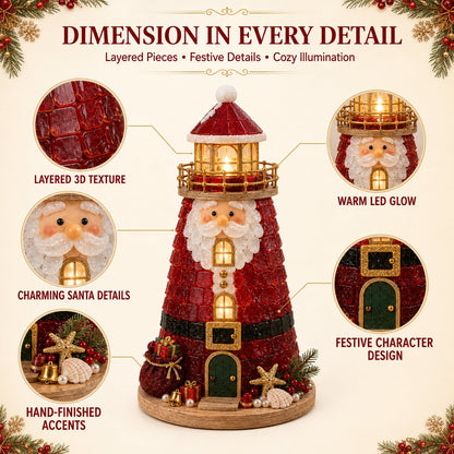 🎅🎅 2026 Christmas Gift 50% Off--🎄Beginner-Friendly DIY Lighted Christmas Character Sea Glass-Style Lighthouse Kit Collection | Complete Kit with Sea Glass-Style Pieces, LED Lights & Step-by-Step Guide Included 💕