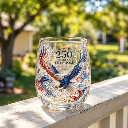 🦅🦅Limited Edition 2026 USA 250 Years of Freedom Eagle Glass