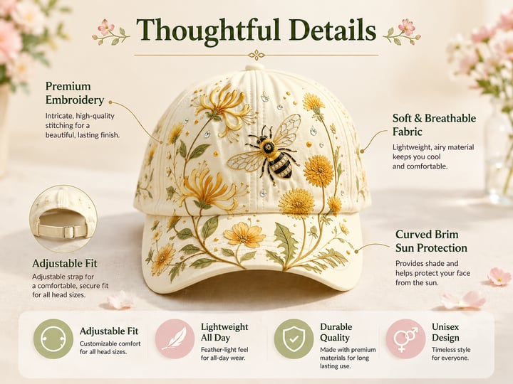 🎅 2026 Christmas Gift 50% Off--🌸🌿Garden Morning Cap  (✨2026 Limited Edition)