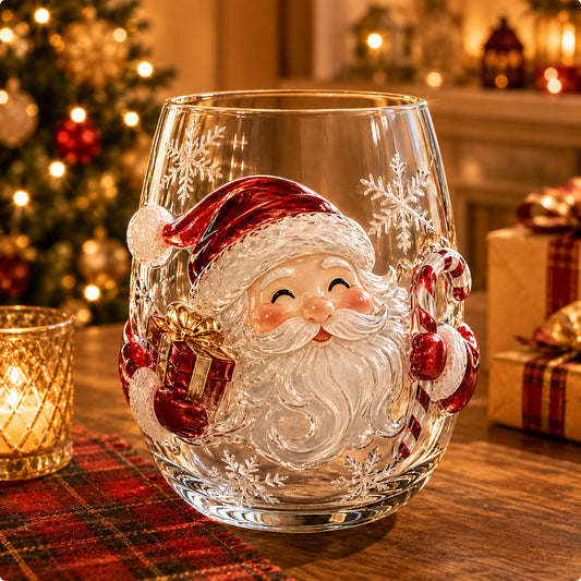 🎅🎅Magical Christmas Glass Cup Collection – Santa, Reindeer, Snowman & Christmas Tree