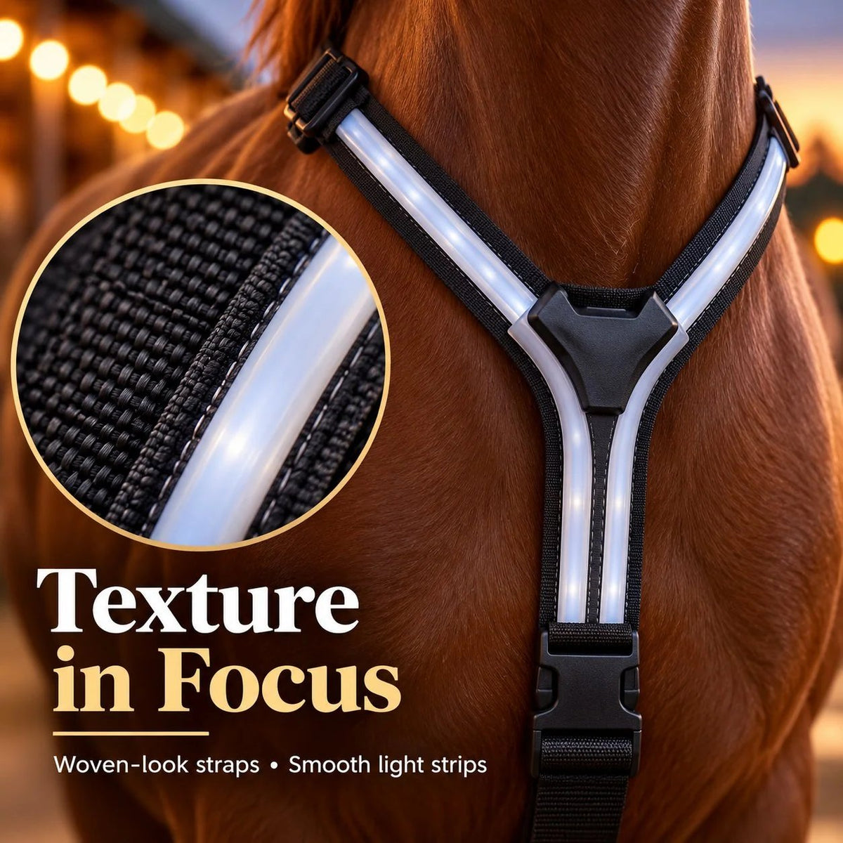 🐎 LED Horse Safety Light Set ✨ Stay Visible on Every Night Ride