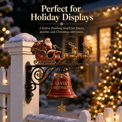 🎅 2026 Christmas Gift 50% Off--🎅 Santa Sleigh with Reindeer & Bell | 3D Christmas Outdoor Decoration