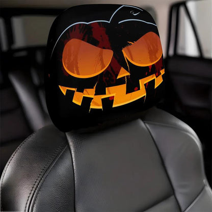 😆 Funny Cartoon Car Headrest Covers – 2PCS 2D Universal Fit 🚗