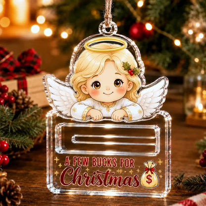 🔥Last Day 50% OFF - 🎄A Few Bucks For Christmas Crystal Acrylic Money Holder Ornament