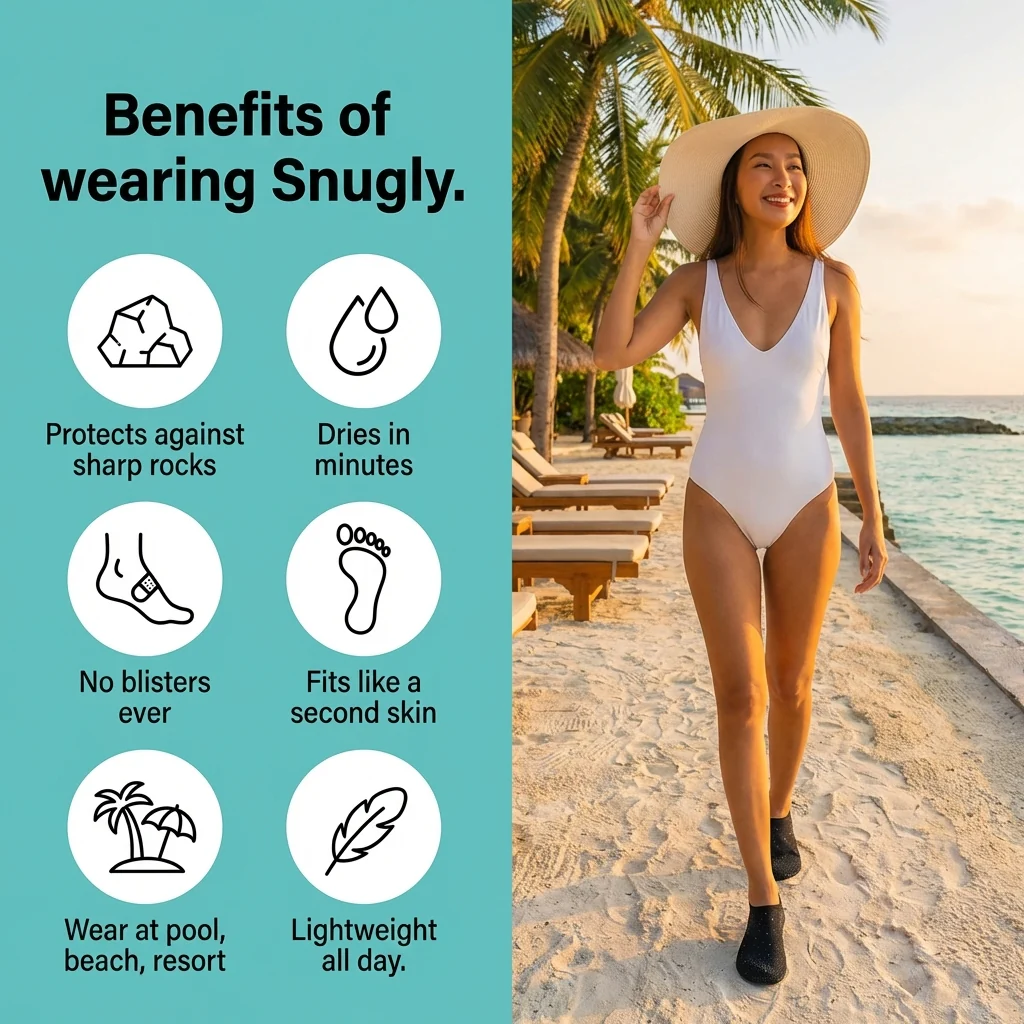 🎁 LAST DAY: 59% OFF! 🔥 Women's Barefoot Aqua Socks: All-in-One for Beach, Swim, Yoga & Home