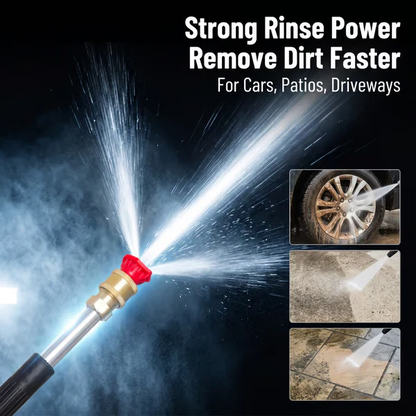 🔥LAST DAY 55% OFF - High-pressure water gun- 3 interchangeable nozzles, durable aluminium alloy & powerful