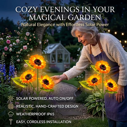 🌻Early Summer Garden Upgrade 59% OFF- 🌞Solar LED Sunflower Garden Lights