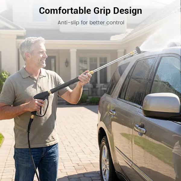 🔥LAST DAY 55% OFF - High-pressure water gun- 3 interchangeable nozzles, durable aluminium alloy & powerful