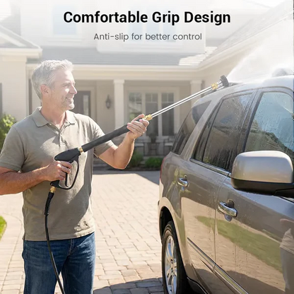 🔥LAST DAY 55% OFF - High-pressure water gun- 3 interchangeable nozzles, durable aluminium alloy & powerful