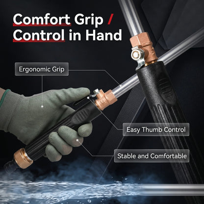 🔥LAST DAY 55% OFF - High-pressure water gun- 3 interchangeable nozzles, durable aluminium alloy & powerful