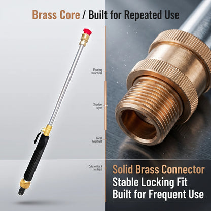 🔥LAST DAY 55% OFF - High-pressure water gun- 3 interchangeable nozzles, durable aluminium alloy & powerful