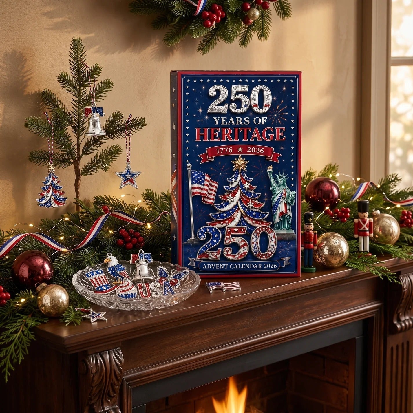 🎅 2026 Christmas Gift 50% Off--America 250th Heritage Icons Advent Calendar 2026