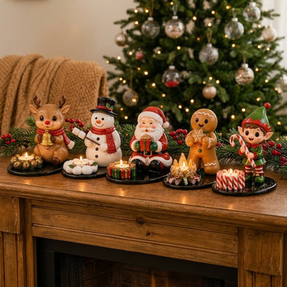 🎅🎅 2026 Christmas Gift 50% Off--🔥Last 100pcs🎄Charming Ceramics Tealight Holder Collection For Christmas Moments